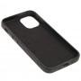 Чохол для iPhone 12 mini Leather croco full чорний