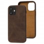 Чохол для iPhone 12 / 12 Pro Leather croco full brown