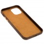Чохол для iPhone 12 / 12 Pro Leather croco full brown