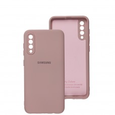 Чехол для Samsung Galaxy A50 / A50s / A30s Silicone Full camera розовый / pink sand