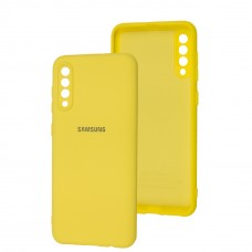 Чехол для Samsung Galaxy A50/A50s/A30s Silicone Full camera желтый