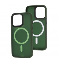 Чохол для iPhone 13 Pro WAVE Matte Colorful MagSafe green