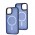Чохол для iPhone 14 WAVE Matte Colorful MagSafe blue