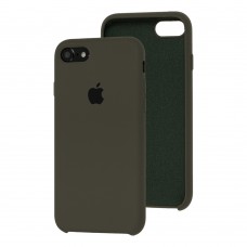 Чехол Silicone для iPhone 7 / 8 / SE20 case darc olive