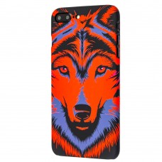 Чехол Luxo Face для iPhone 7 Plus / 8 Plus neon волк красный