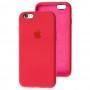 Чохол для iPhone 6 / 6s Silicone Slim Full camera rose red