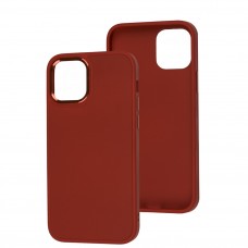 Чехол для iPhone 12/12 Pro Bonbon Metal style red