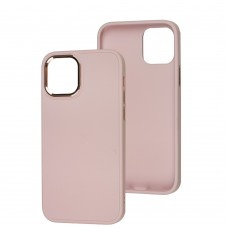 Чехол для iPhone 12/12 Pro Bonbon Metal style light pink