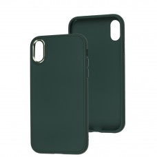 Чехол для iPhone Xr Bonbon Metal style pine green