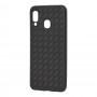 Чехол для Samsung Galaxy A20 / A30 Weaving case черный