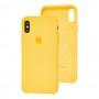 Чохол Silicone для iPhone Xs Max Premium case canary yellow