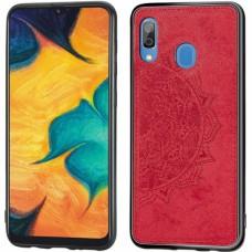 Чехол для Samsung Galaxy A20 / A30 Mandala 3D красный