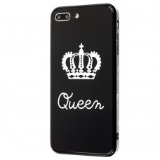 Чохол для iPhone 7 Plus / 8 Plus HQ glass королева чорний