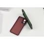 Чехол для Xiaomi Redmi Note 9 Full Premium Трезубец бордовый / marsala
