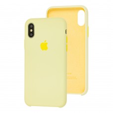 Чохол Silicone для iPhone X / Xs Premium case mellow yellow