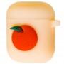 Чохол для AirPods Fruits silicone orange