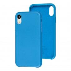 Чехол для iPhone Xr Leather Case (Leather) cape cod blue