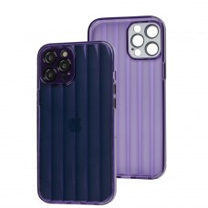 Чохол для iPhone 12 Pro Max Fibra Tide deep purple