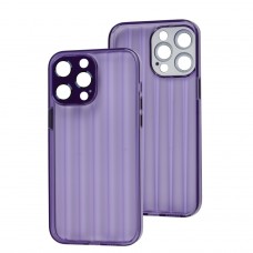 Чохол для iPhone 14 Pro Max Fibra Tide deep purple