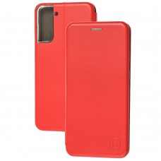 Чехол книжка Premium для Samsung Galaxy S21+ (G996) красный
