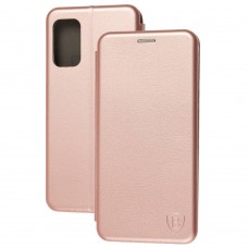 Чехол книжка Premium для Xiaomi Poco M3 розово-золотистый