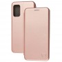 Чохол книжка Premium для Xiaomi Poco M3 рожево-золотистий