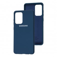 Чехол для Samsung Galaxy A52 (A526) Silicone Full синий / blue