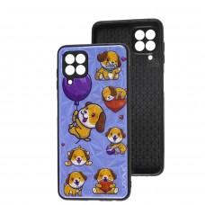 Чохол для Samsung Galaxy A22/M22/M32 Wave Majesty happy dog/light purple
