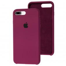 Чехол Silicone для iPhone 7 Plus / 8 Plus case бордовый / maroon