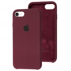 Чохол для iPhone 7 / 8 Silicone case бордовий / plum