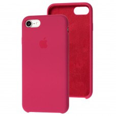 Чехол для iPhone 7 / 8 Silicone case малиновый / pomegranate