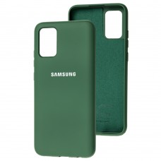 Чохол для Samsung Galaxy A02s (A025) Silicone Full зелений / pine green
