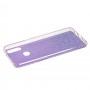 Чехол для Samsung Galaxy A10s (A107) блестки + popsocket "светло-фиолетовый"