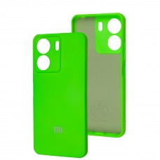 Чехол для Xiaomi Redmi 13C/Poco C65 Silicone Full camera neon green