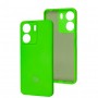 Чехол для Xiaomi Redmi 13C/Poco C65 Silicone Full camera neon green