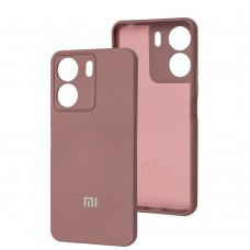 Чохол для Xiaomi  Redmi 13C / Poco C65 Silicone Full camera pink sand