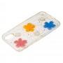3D чехол для iPhone X / Xs confetti "ромашка"