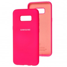 Чохол для Samsung Galaxy S8+ (G955) Silicone Full рожевий