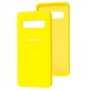 Чехол для Samsung Galaxy S10 (G973) Silicone Full желтый