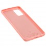 Чехол для Samsung Galaxy S20+ (G985) Silicone Full розовый / персиковый