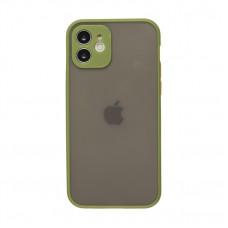 Чехол для iPhone 12 LikGus Totu camera protect зеленый