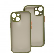 Чехол для iPhone 13 mini LikGus Totu camera protect зеленый