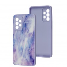 Чохол для Samsung Galaxy A52 Marble Clouds purple
