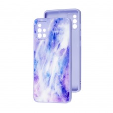 Чохол для Samsung Galaxy A71 (A715) Marble Clouds purple