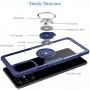 Чехол для Samsung Galaxy A71 (A715) Deen CrystalRing с кольцом синий   