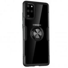 Чохол для Samsung Galaxy S20+ (G985) Deen CrystalRing з кільцем чорний