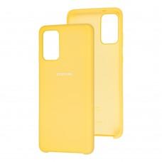 Чохол для Samsung Galaxy S20+ (G985) Silky Soft Touch "жовтий"