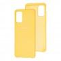 Чохол для Samsung Galaxy S20+ (G985) Silky Soft Touch "жовтий"