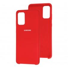 Чехол для Samsung Galaxy S20+ (G985) Silky Soft Touch "красный"