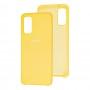 Чохол для Samsung Galaxy S20 (G980) Silky Soft Touch "жовтий"